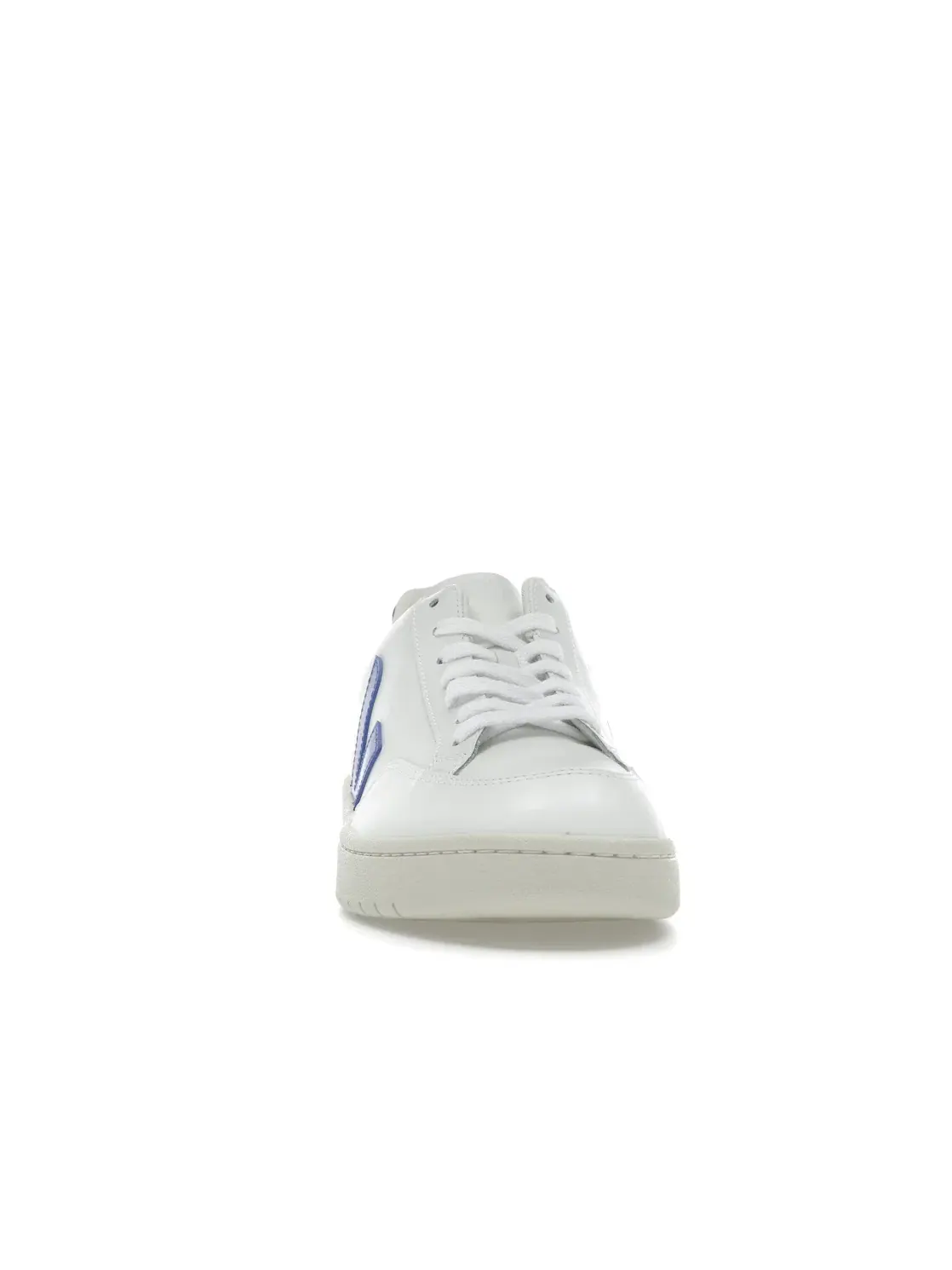 Мужские кроссовки из кожи Veja V-12 Leather — изображение 2 из 4, белый