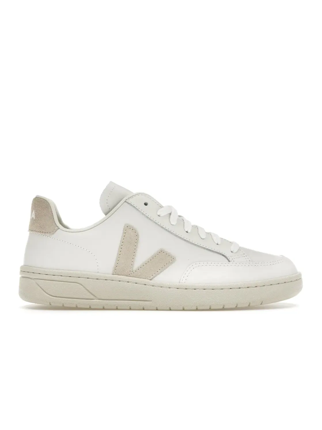 Мужские кроссовки кожаные Veja V-12 Leather — изображение 1 из 4, белый