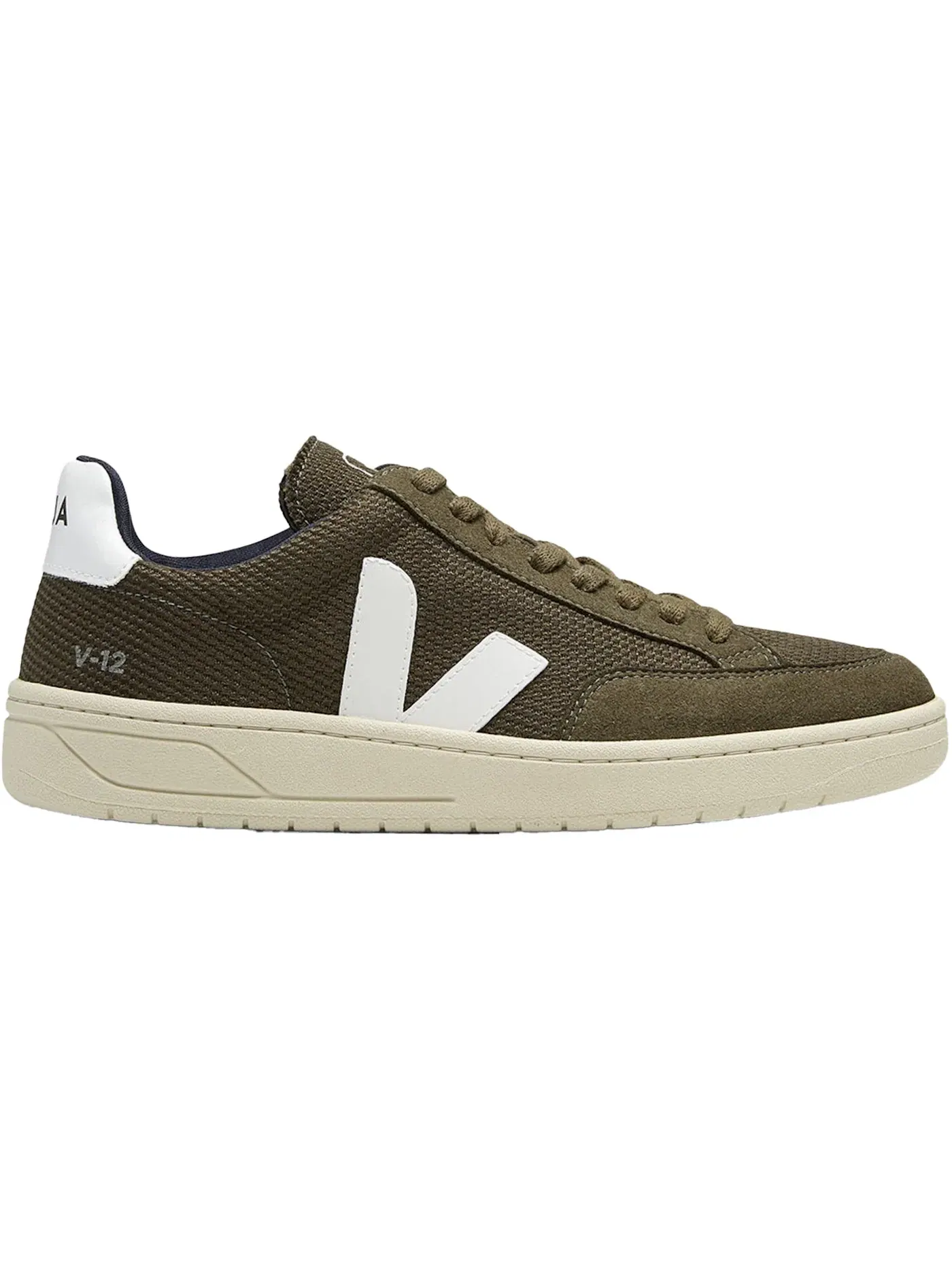 Мужские кроссовки Lifestyle Veja V-12 — изображение 1 из 1, оливковый белый