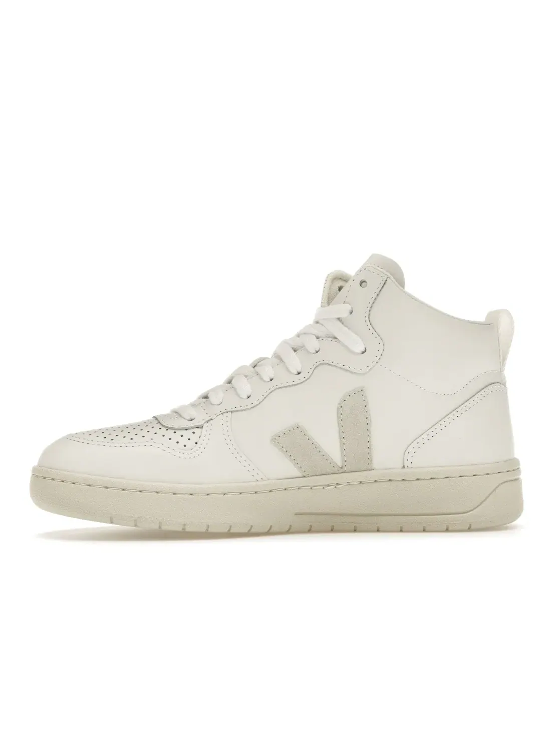 Мужские кроссовки кожаные Veja Veja V-15 Leather — изображение 3 из 4, белый белый
