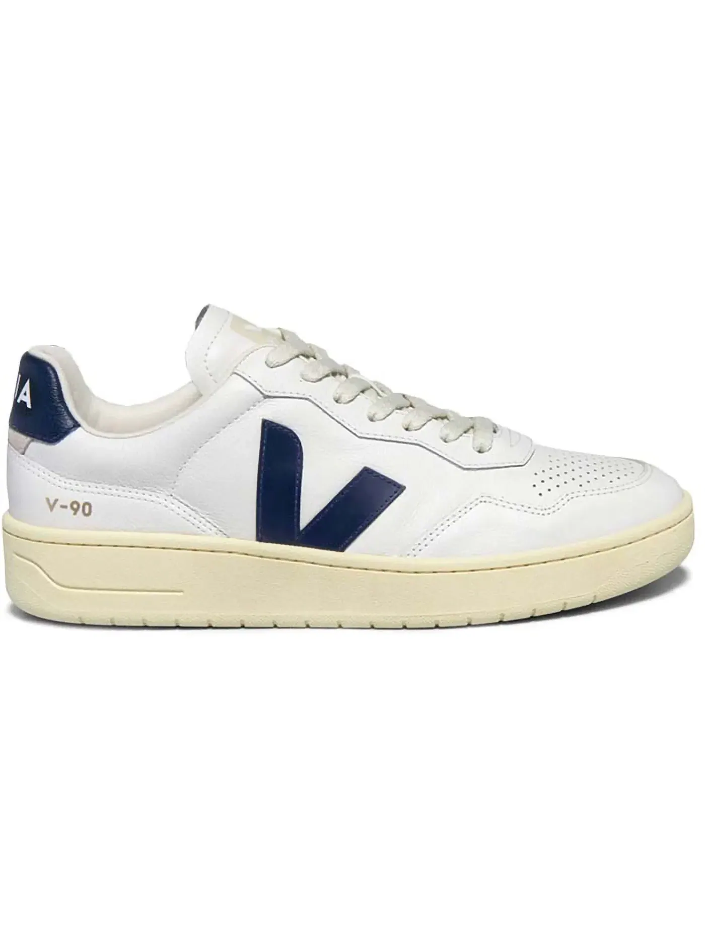 Мужские кроссовки кожаные Veja V-90 O.T. Leather Veja — изображение 1 из 1, белый