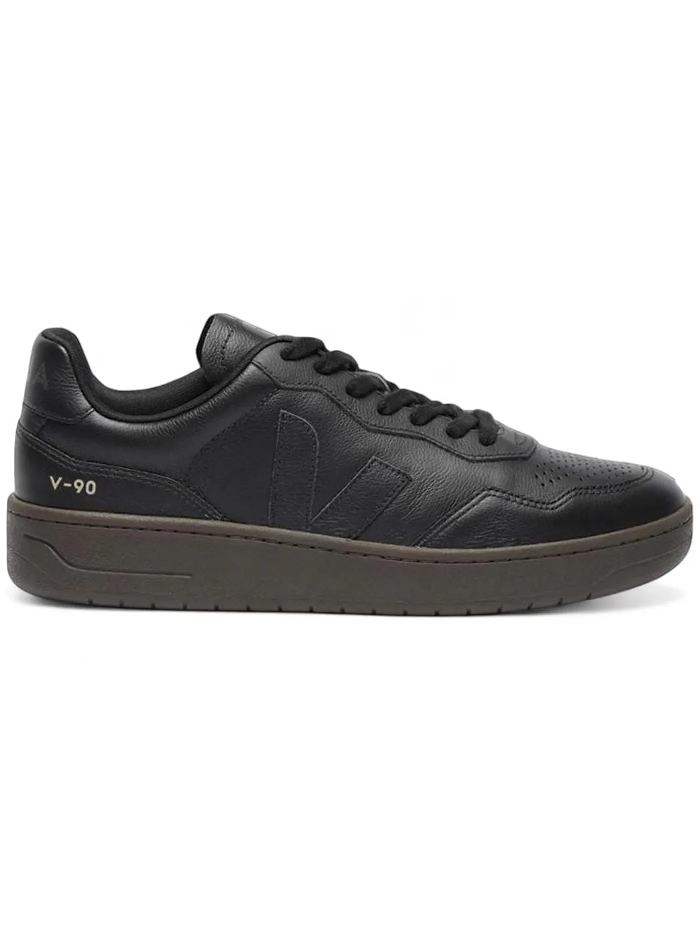 Мужские кроссовки с кожаным верхом Veja V-90 O.T. Leather — изображение 1 из 1, черный