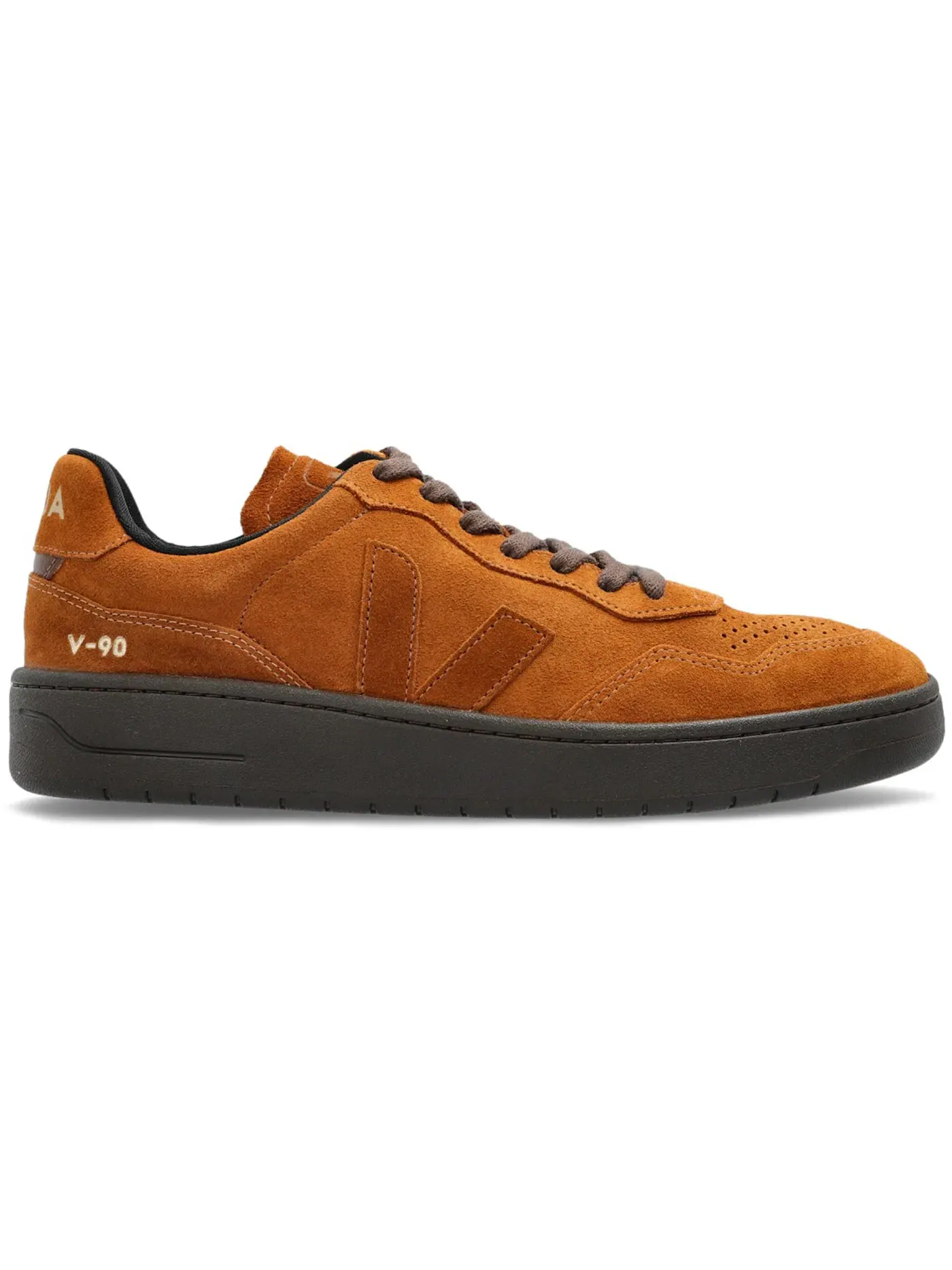Мужские кроссовки замшевые V-90 Suede Veja — изображение 1 из 1, коньячный
