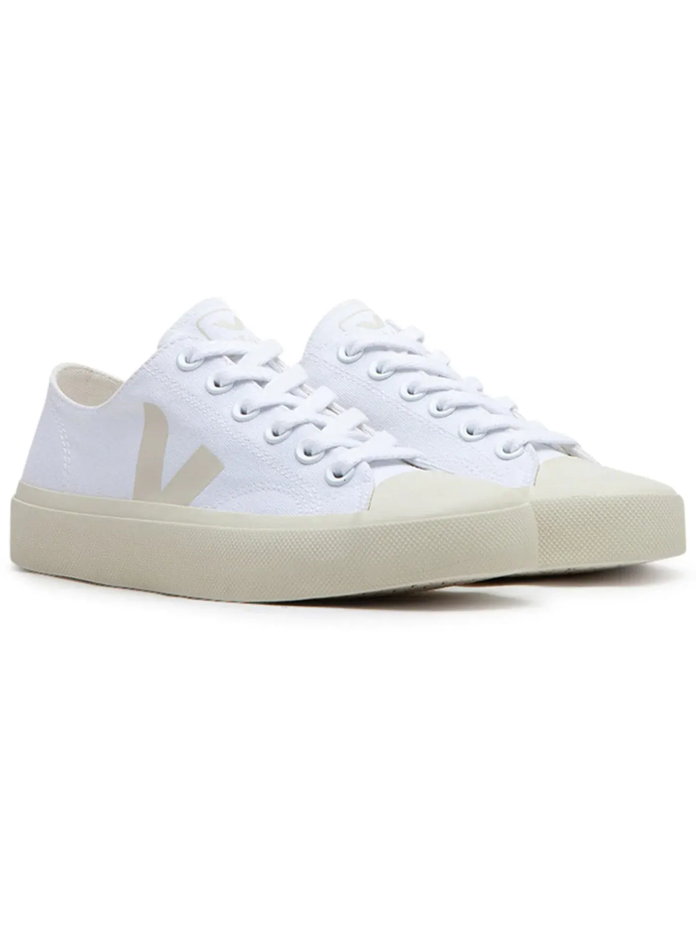 Кеды женские повседневные Veja Wata II Low Canvas — изображение 2 из 2, белый/белый