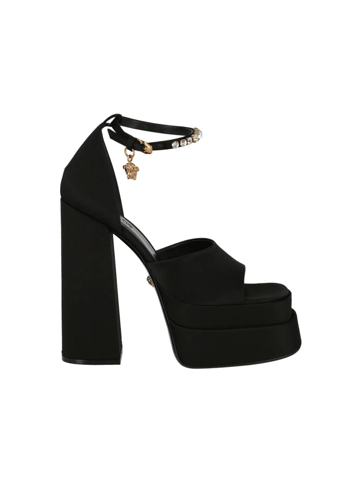Женские туфли на каблуке с платформой Versace Aevitas — изображение 1 из 1, черный