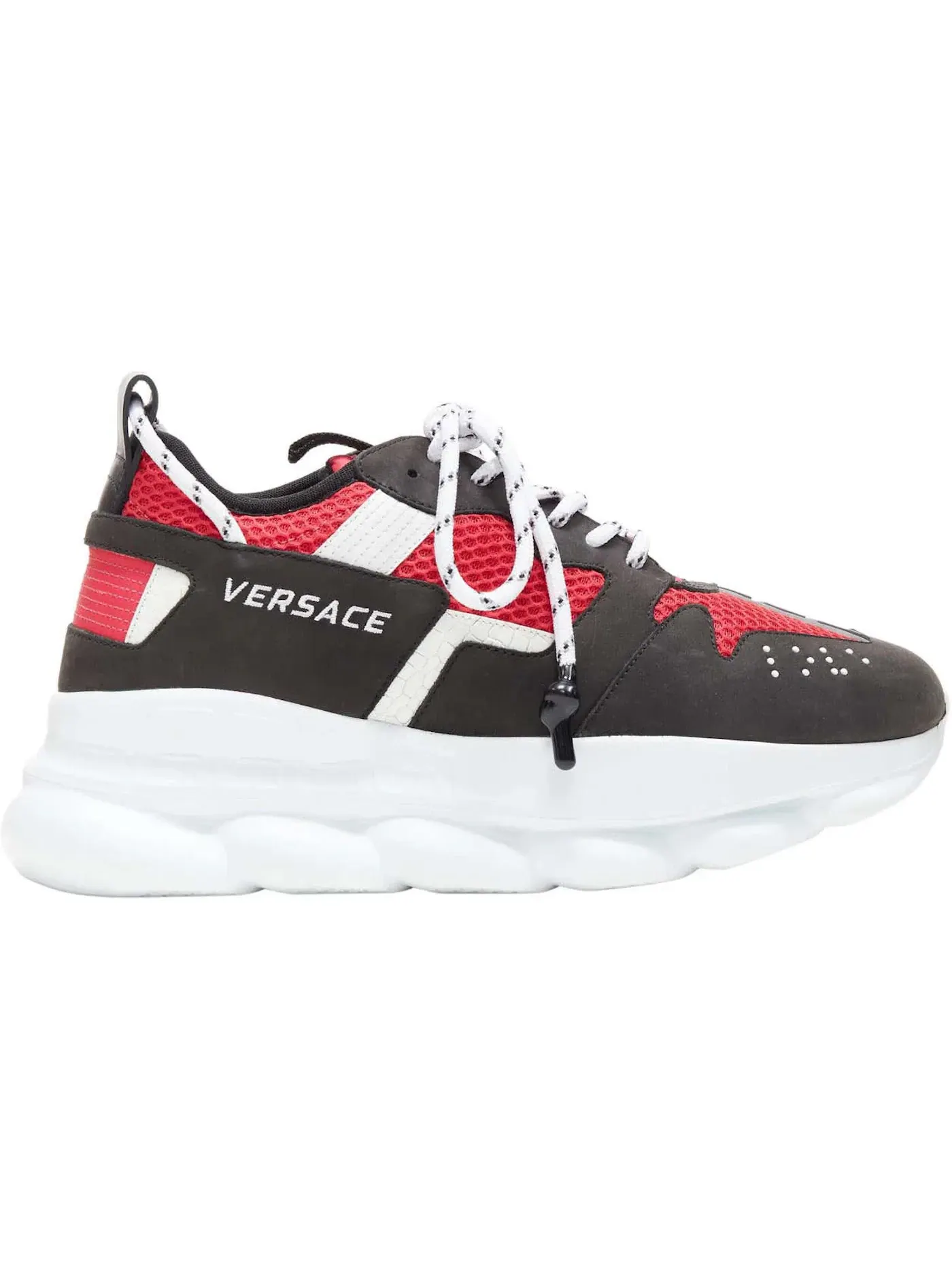 Женские кроссовки с принтом Versace Chain Reaction Versace — изображение 1 из 1, черный