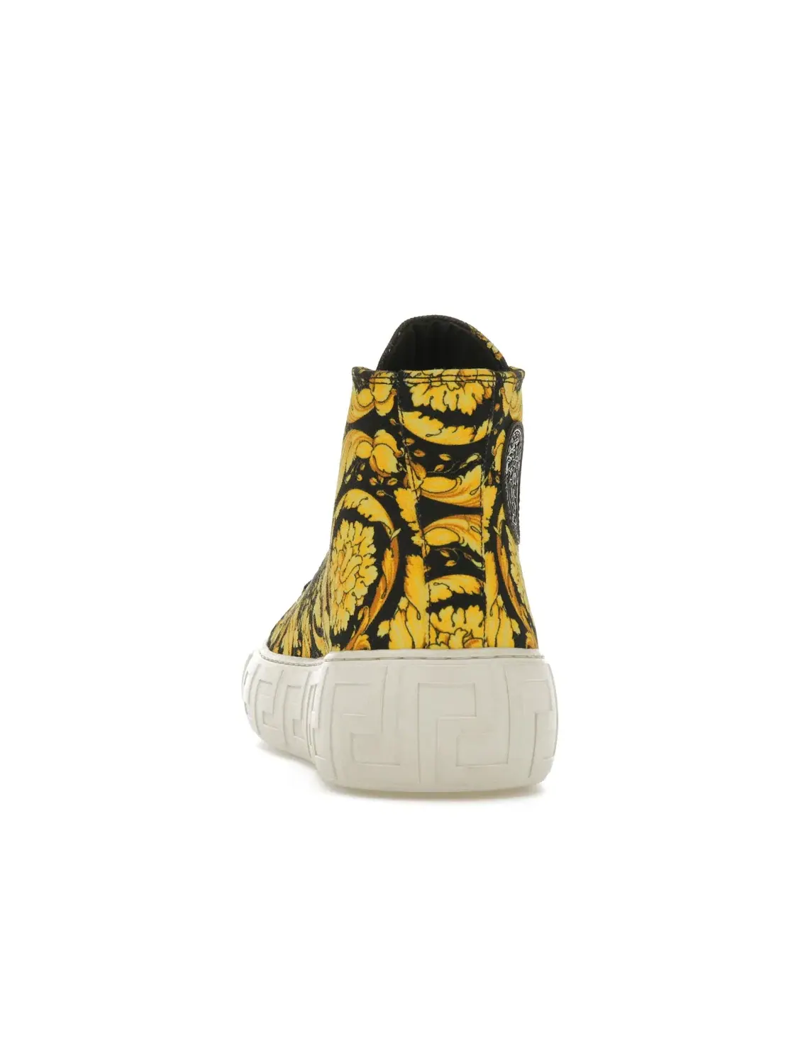 Мужские кроссовки с принтом Versace Greca High Top Versace — изображение 4 из 4, черный/золотистый