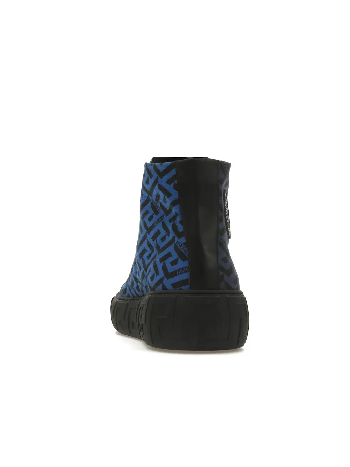 Мужские кроссовки с принтом Versace Greca High Top Versace — изображение 4 из 4, темный синий черный