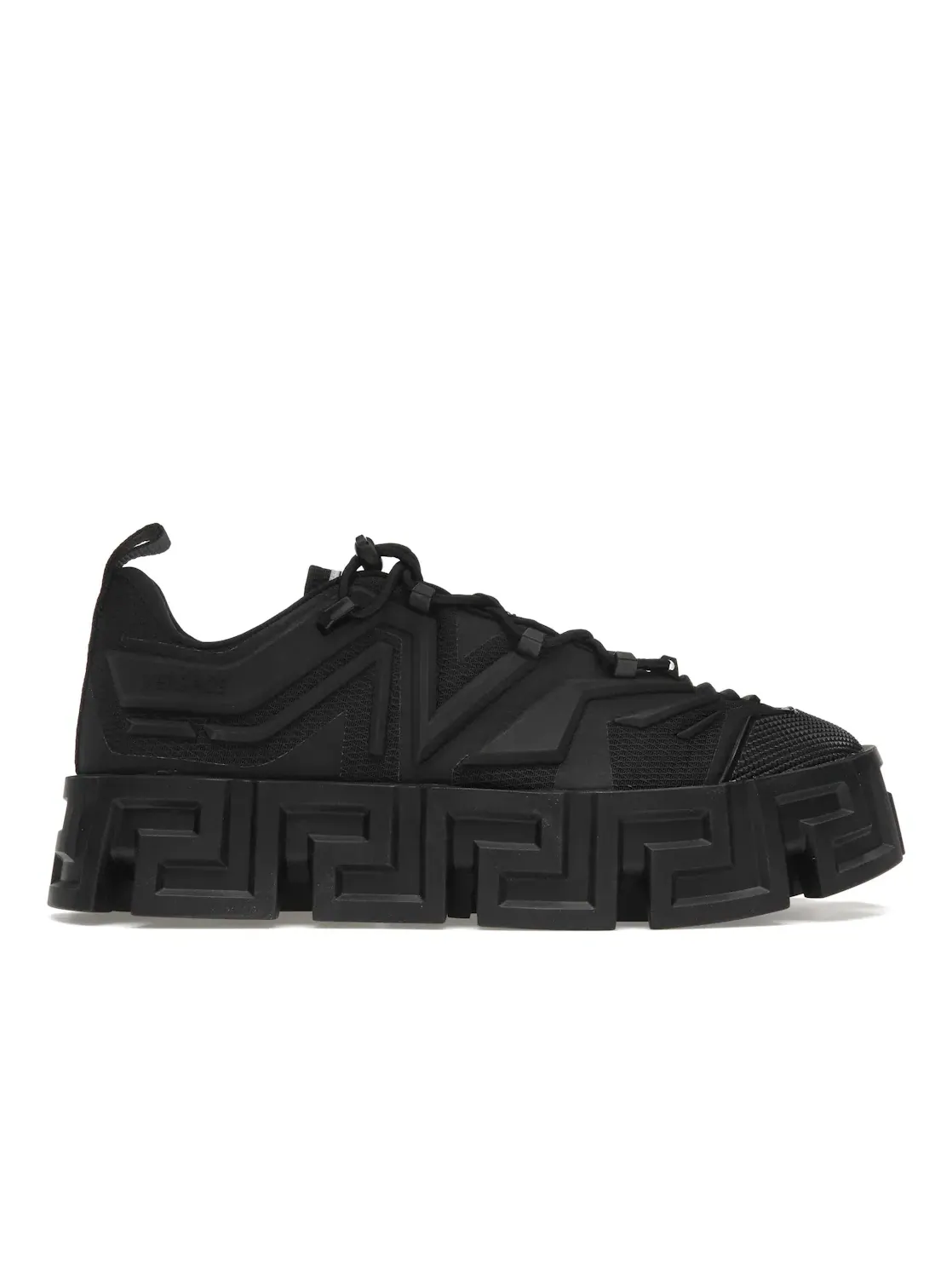 Мужской кед Versace Greca Labyrinth Lace-up Sneaker — изображение 1 из 4, черный