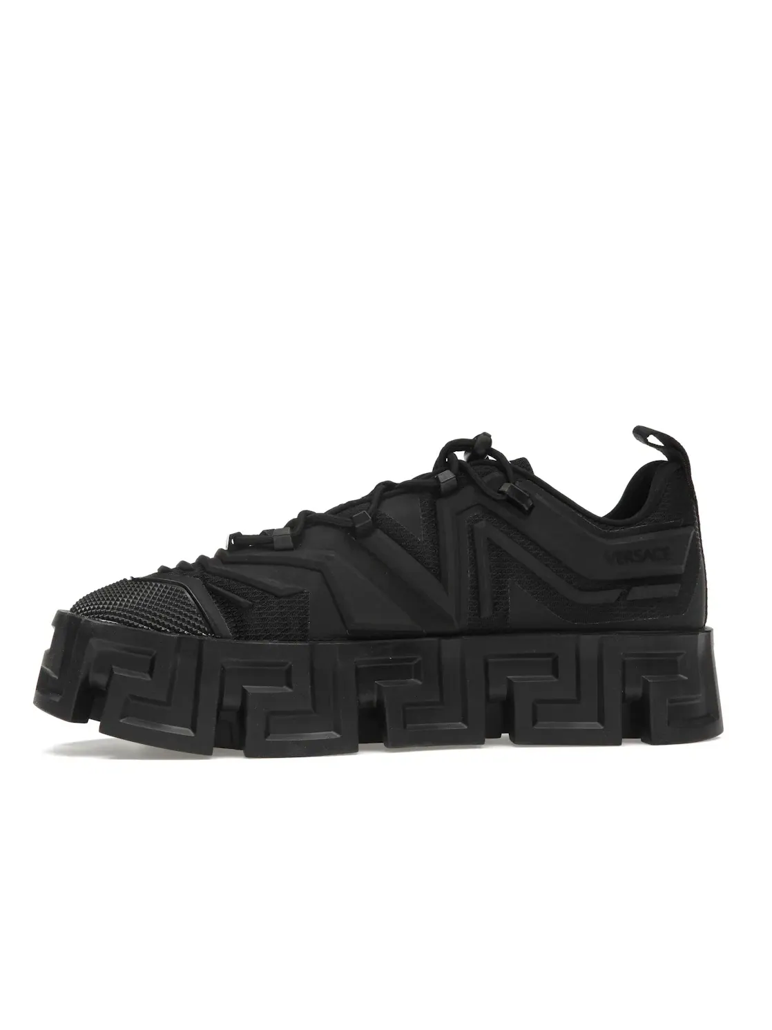 Мужской кед Versace Greca Labyrinth Lace-up Sneaker — изображение 3 из 4, черный
