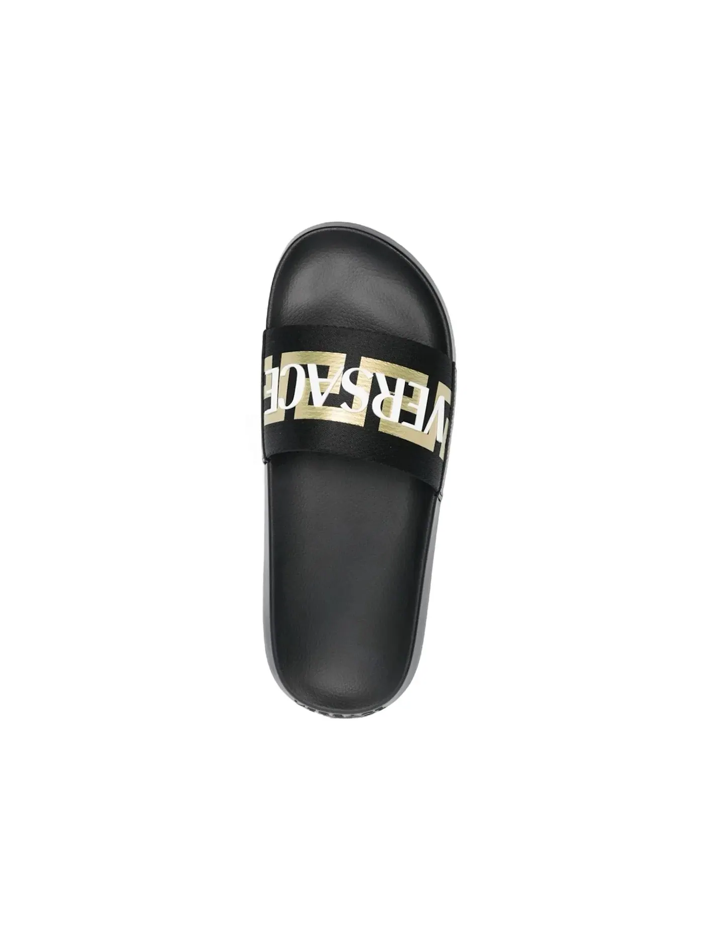 Мужские шлепанцы Greca Logo Versace — изображение 2 из 2, черный/золотистый/белый