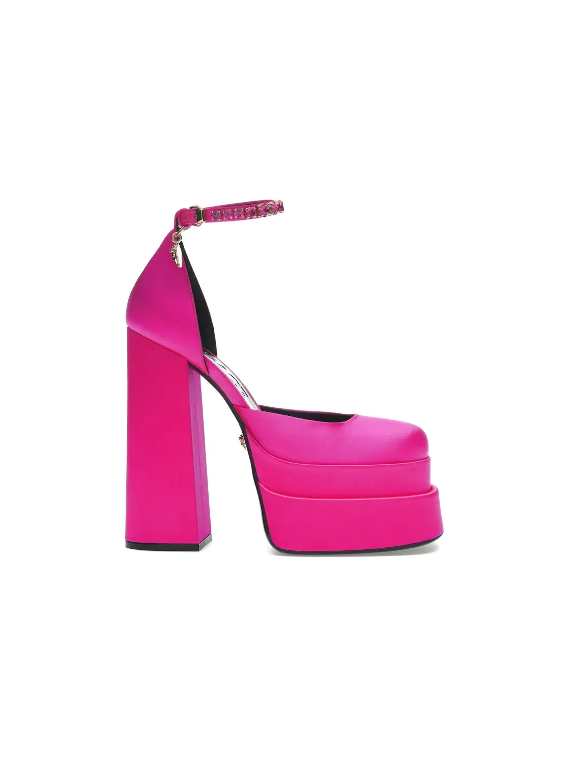Женские туфли на каблуке с платформой Versace Medusa Aevitas — изображение 1 из 4, золотистый