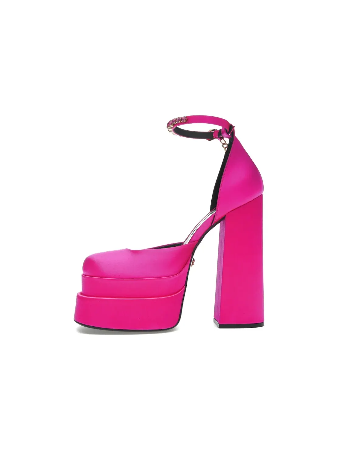Женские туфли на каблуке с платформой Versace Medusa Aevitas — изображение 3 из 4, золотистый