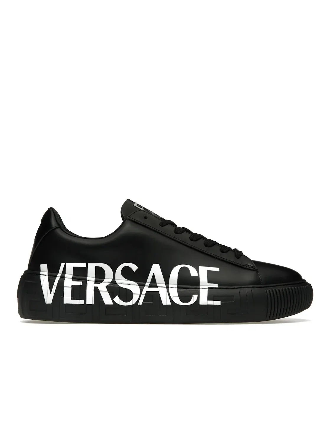 Мужские кроссовки с принтом Versace Medusa Greca Low Versace — изображение 1 из 4, черный/черный/белый