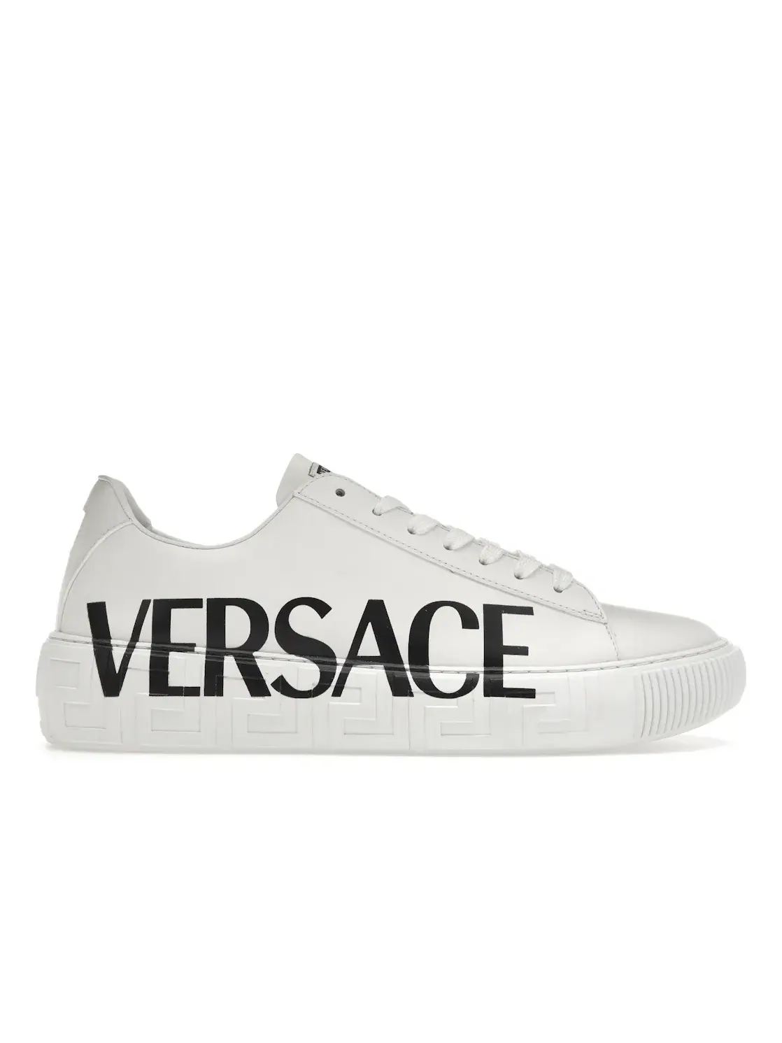 Мужские кроссовки с принтом Versace Medusa Greca Low Versace — изображение 1 из 4, белый/белый/черный