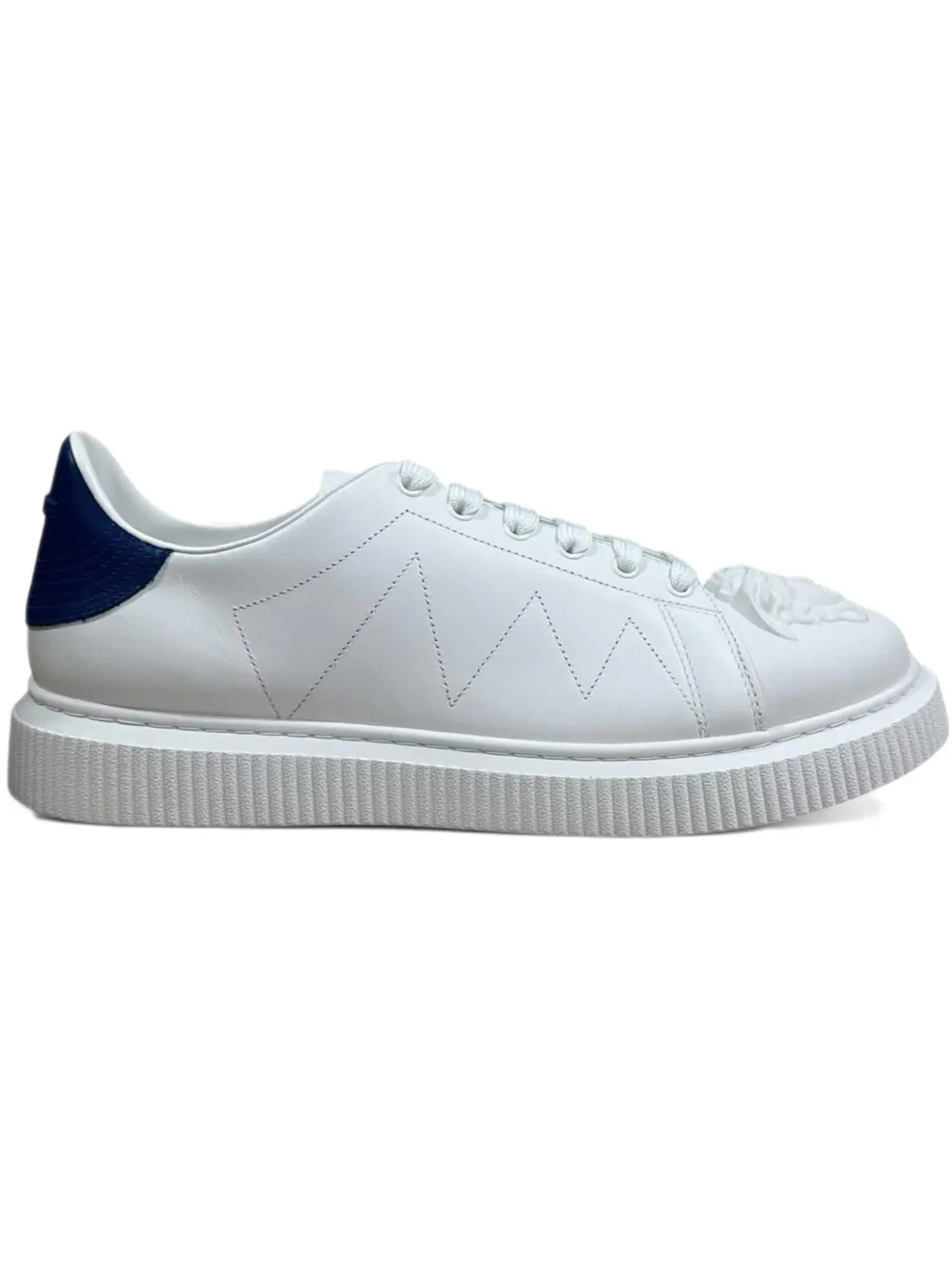 Мужские кроссовки с низким верхом Versace Medusa Low Sneakers Versace — изображение 1 из 1, белый/темно-синий