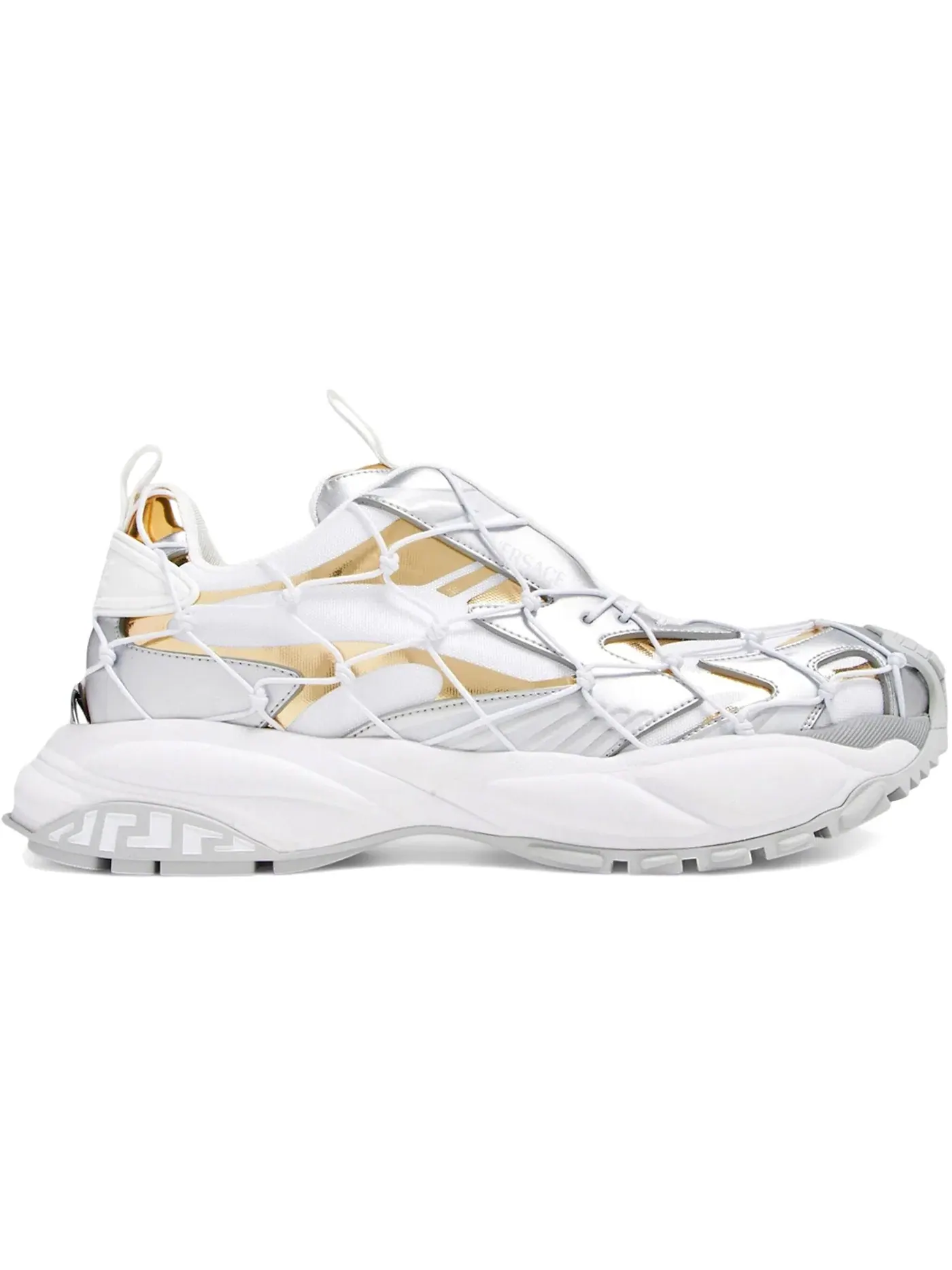 Мужские кроссовки с контрастной подошвой Versace Mercury M_VS_03 Versace — изображение 1 из 1, белый/серебристый