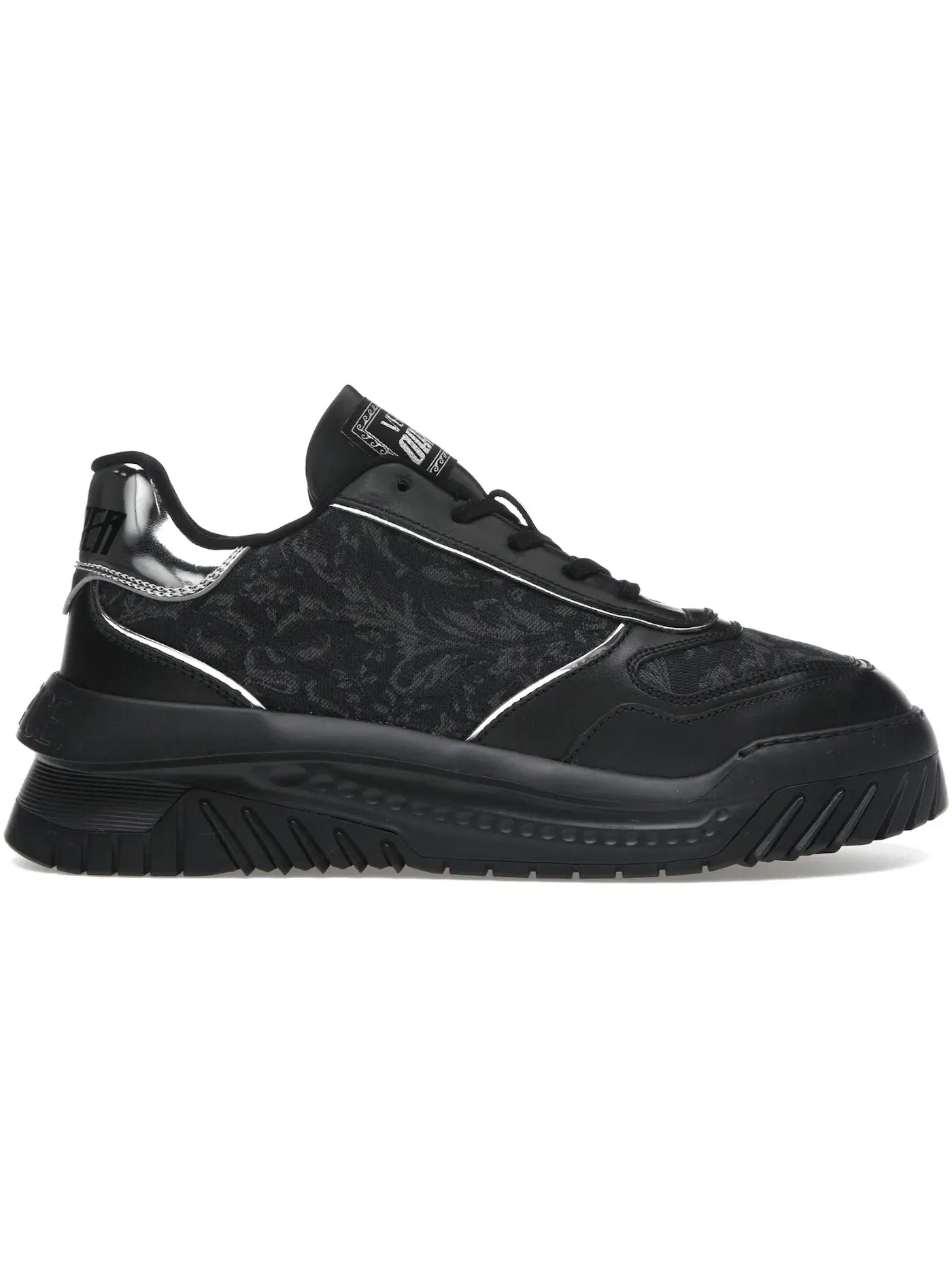 Мужские кроссовки с низким верхом Versace Odyssey Low Top Versace — изображение 1 из 1, черный серебристый