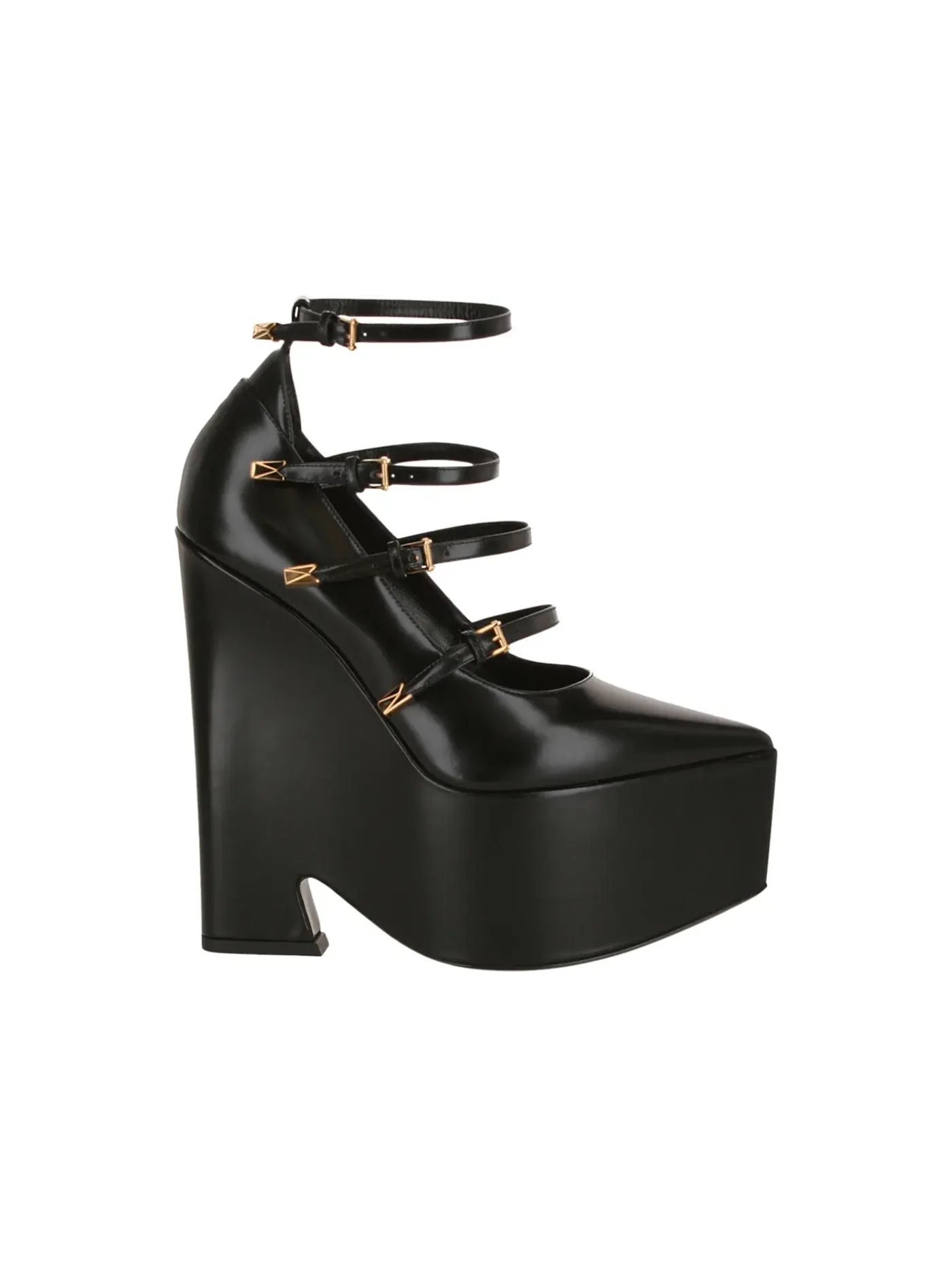 Женские туфли на платформе с пряжкой Versace Tempest Versace — изображение 1 из 1, черный