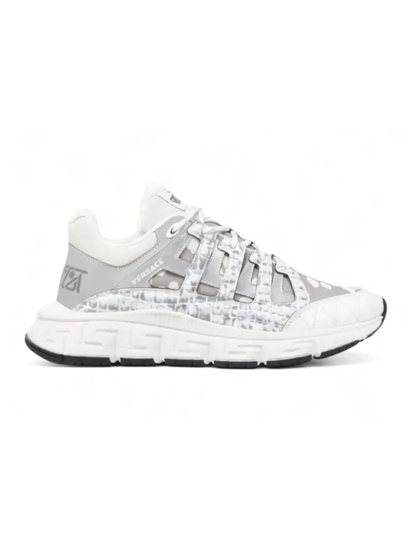 Мужские кроссовки с низким верхом Versace Trigreca Low-Top — изображение 1 из 1, белый/серый