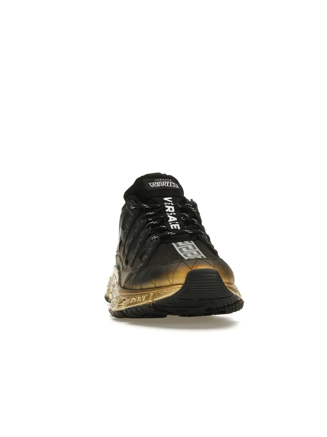 Мужские кроссовки с принтом Versace Trigreca Sneaker Versace — изображение 2 из 4, черный/золотистый