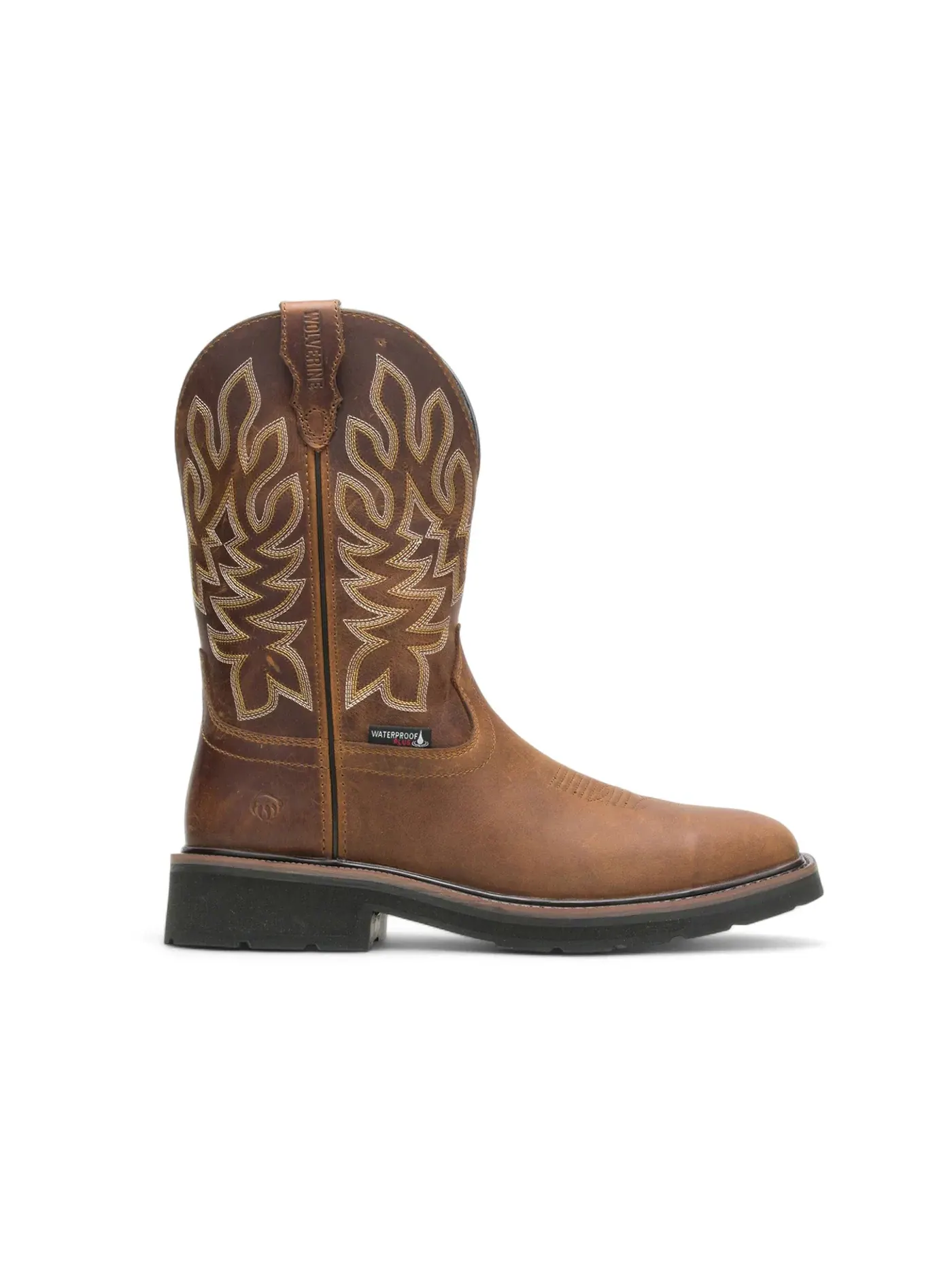 Мужские ботинки водостойкие со стальным носком Wolverine Rancher Waterproof Steel Toe Boots — изображение 1 из 1, коричневый