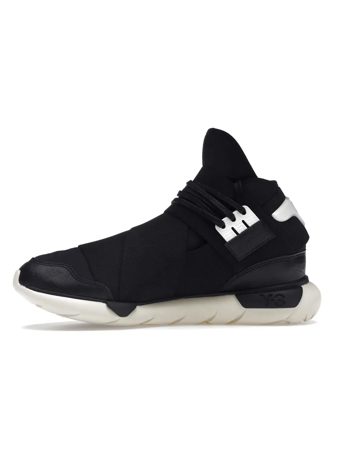 Мужские кроссовки Lifestyle Y-3 Qasa High Adidas — изображение 3 из 4, черный/черный/белый