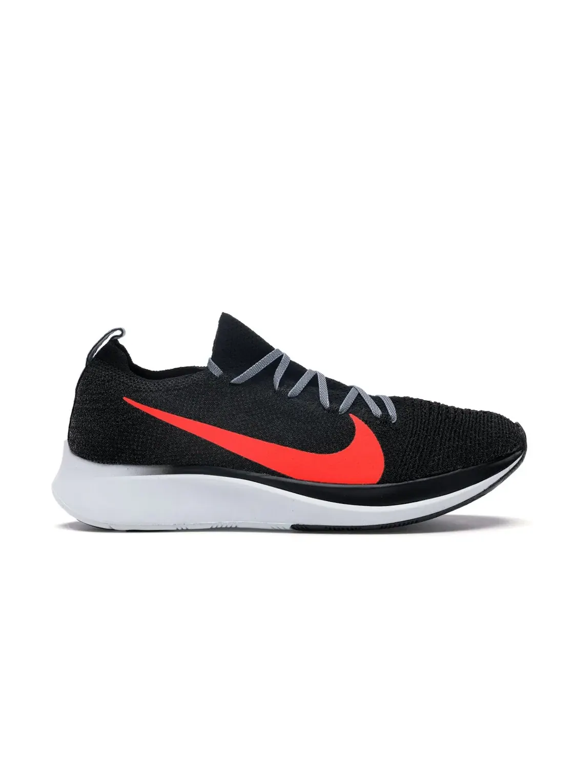 Мужские кроссовки с длинным шнурованием Nike Zoom Fly Flyknit — изображение 1 из 4, черный платиновый яркий