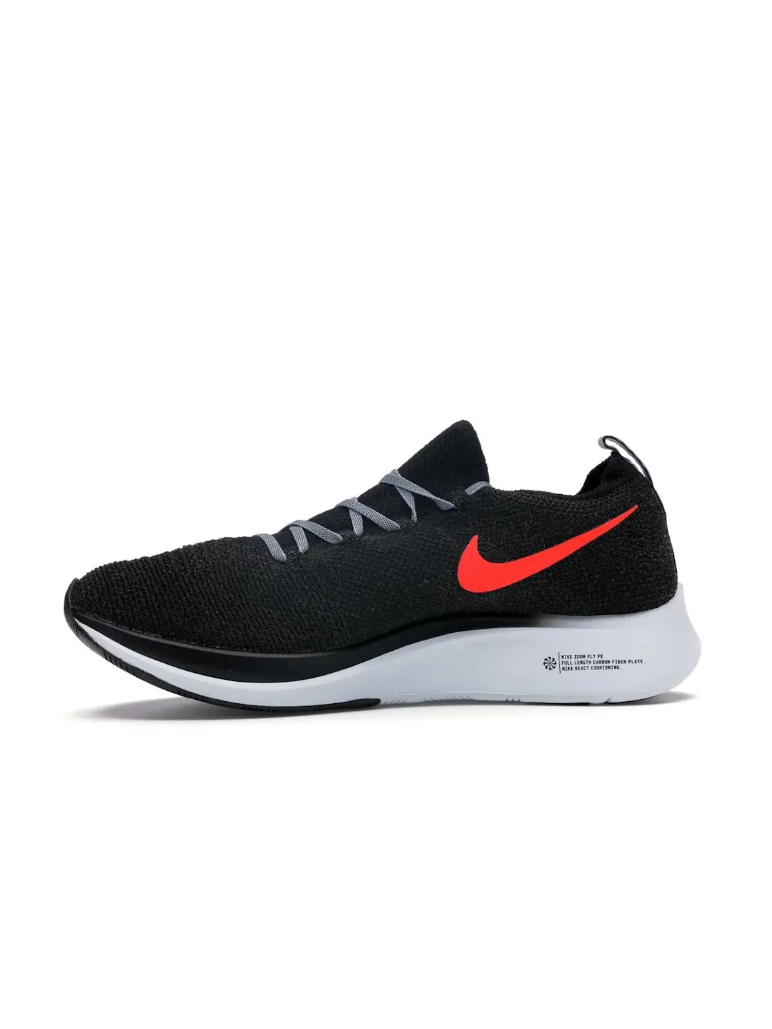 Мужские кроссовки с длинным шнурованием Nike Zoom Fly Flyknit — изображение 3 из 4, черный платиновый яркий