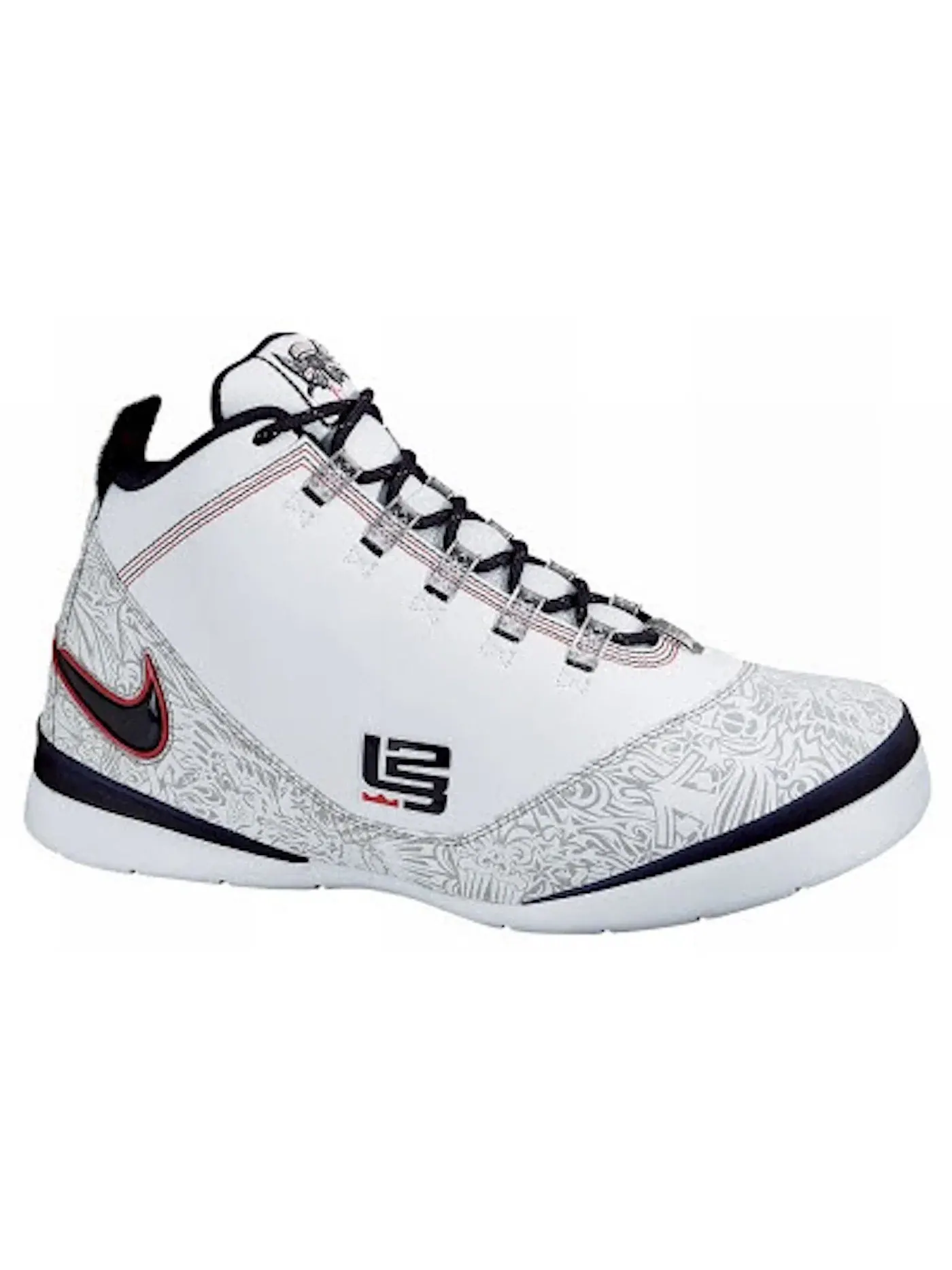 Мужские кроссовки для баскетбола Nike Zoom Soldier II — изображение 1 из 1, белый/темно-синий синий