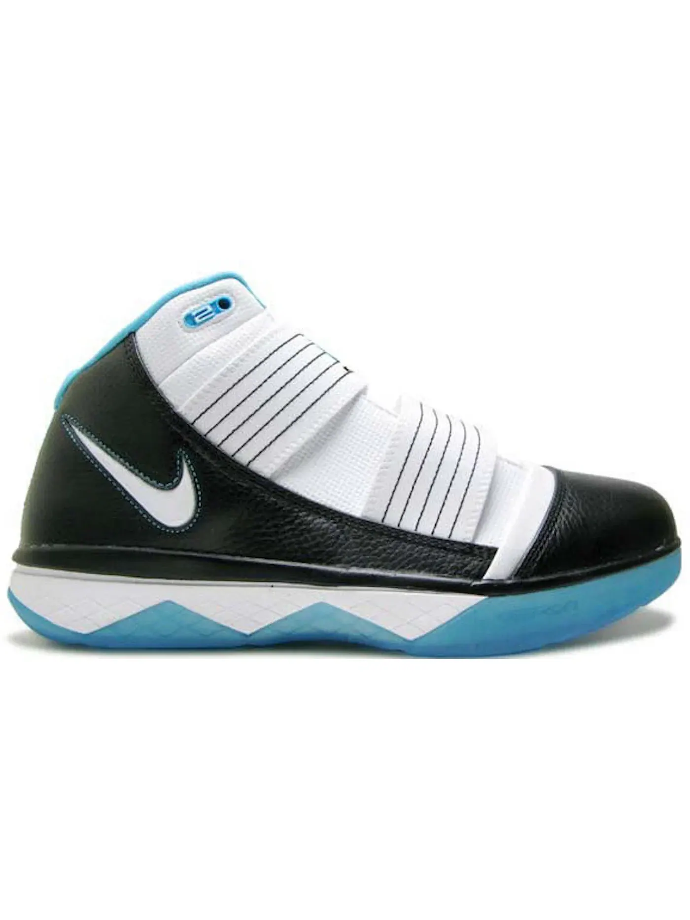 Мужские кроссовки для баскетбола Nike Zoom Soldier III — изображение 1 из 1, черный/белый-синий