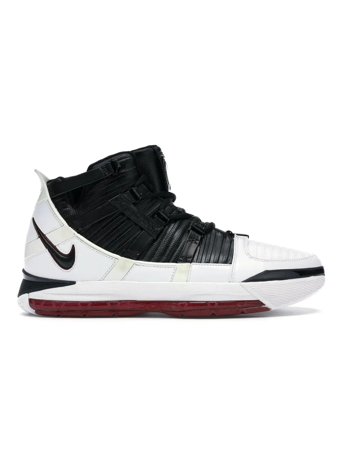 Мужские кроссовки для баскетбола Nike Zoom LeBron III — изображение 1 из 4, белый/черный