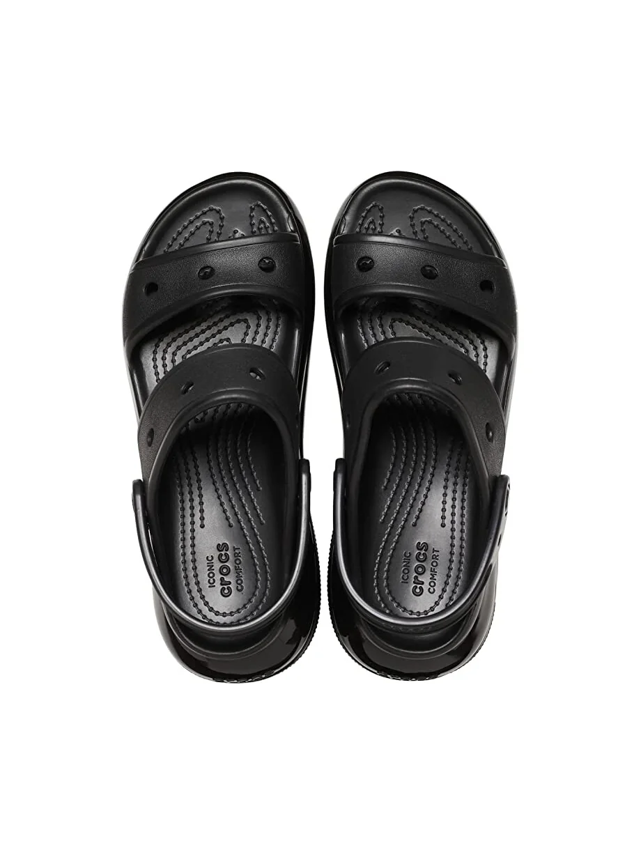 Туфли на каблуках Classic Mega Crush Sandal Crocs — изображение 2 из 6, черный