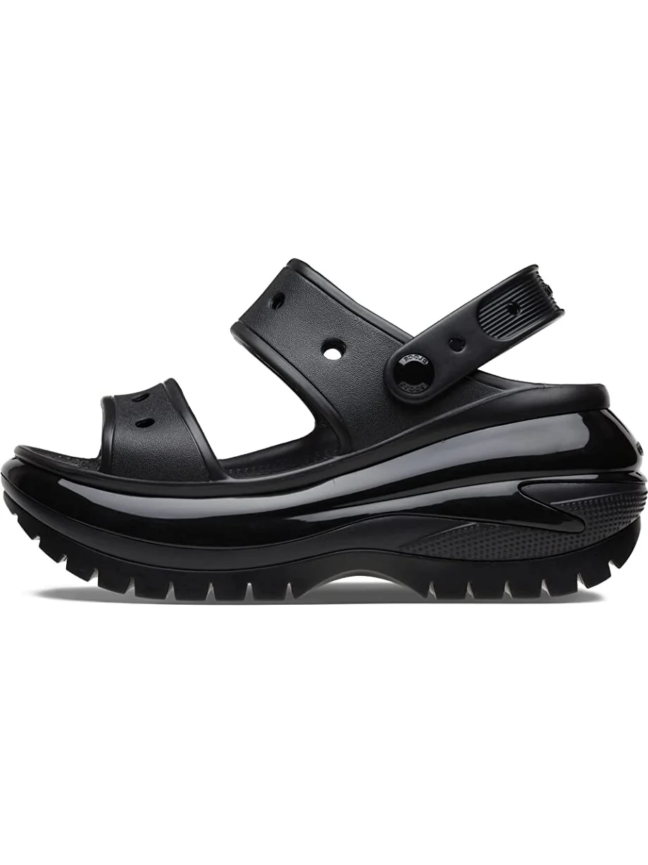 Туфли на каблуках Classic Mega Crush Sandal Crocs — изображение 4 из 6, черный