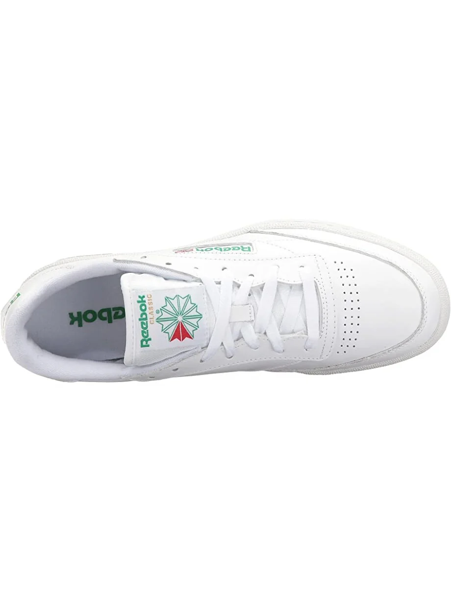 Кроссовки Reebok Lifestyle Club C 85 — изображение 2 из 3, белый/зеленый