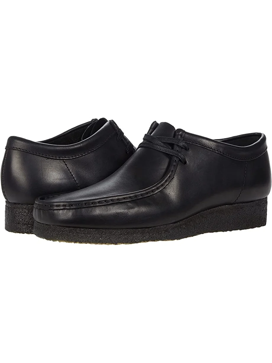 Оксфорды Wallabee Clarks, кожа — черный