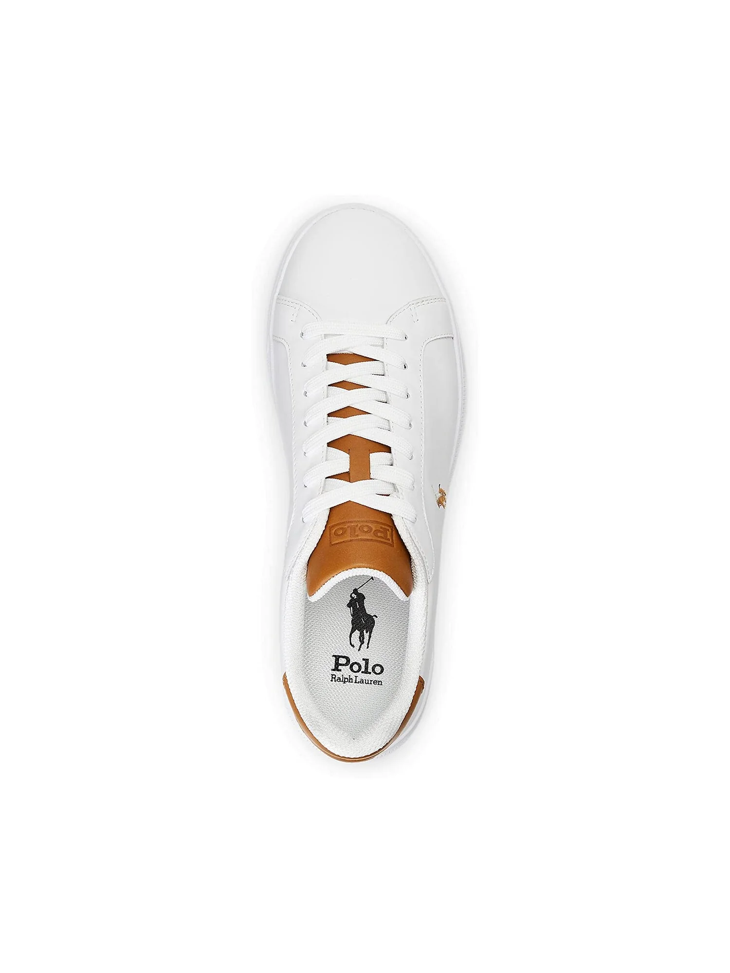Кроссовки Polo Ralph Lauren Heritage Court II Sneaker — изображение 2 из 3, белый/бежевый