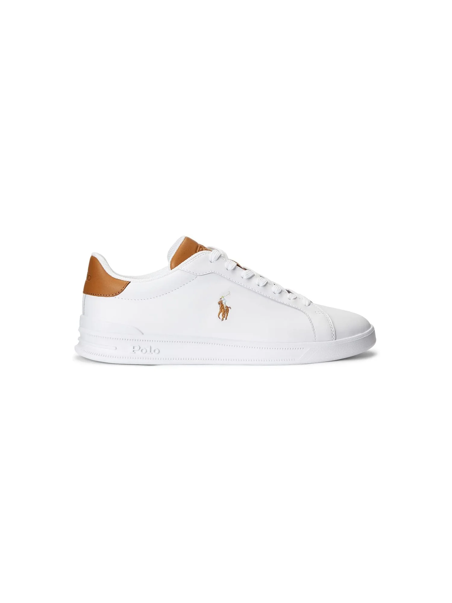 Кроссовки Polo Ralph Lauren Heritage Court II Sneaker — изображение 3 из 3, белый/бежевый