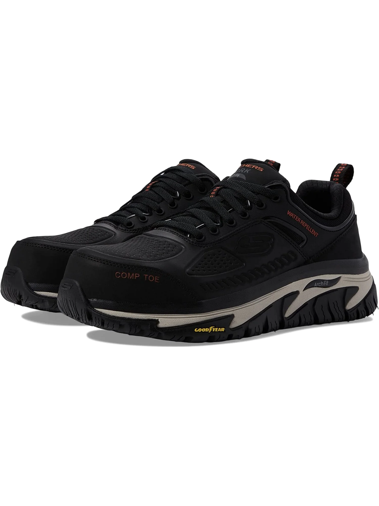 Кроссовки Arch Fit Road Walker Comp Toe SKECHERS Work — изображение 2 из 6, черный