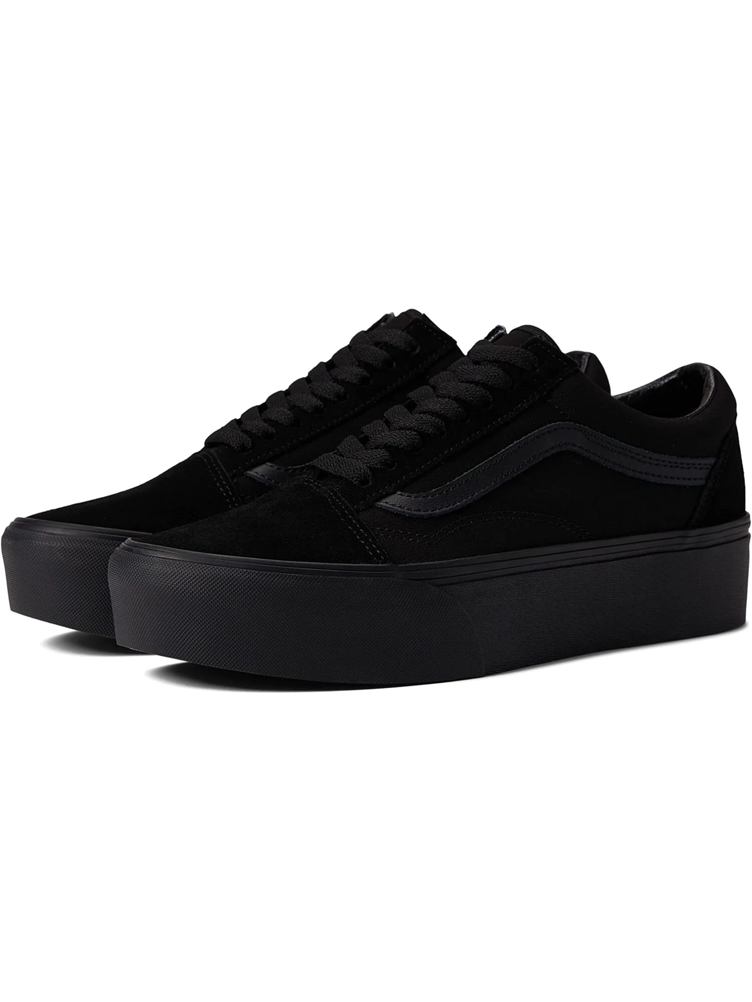 Кроссовки Old Skool Stackform Vans, замша — изображение 2 из 6, черный