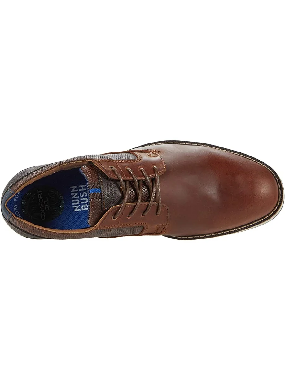 Оксфорды Circuit Plain Toe Oxford Nunn Bush, бренди — изображение 2 из 3