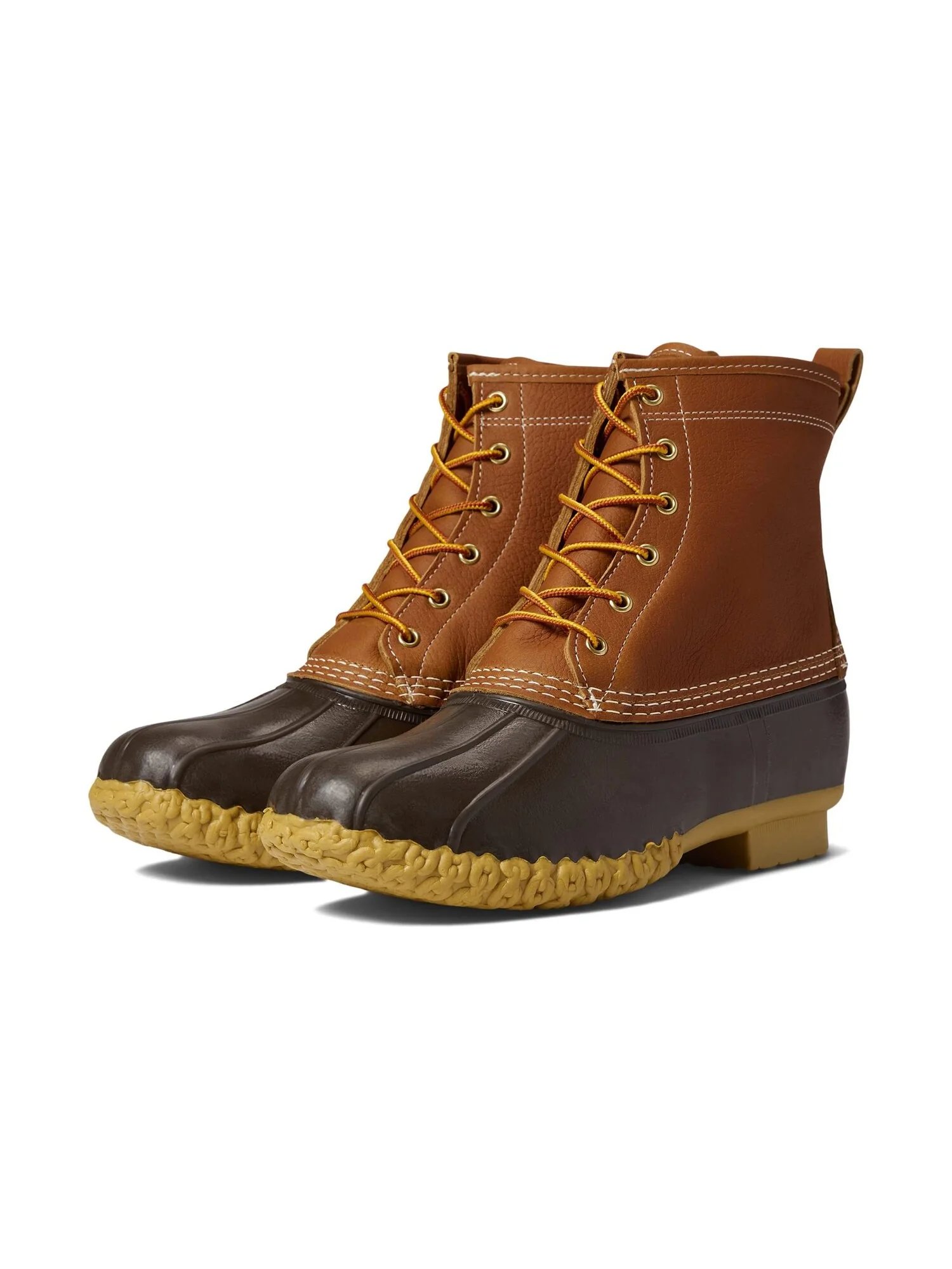 Ботинки Bean Boot 8" Leather Primaloft Flannel Lined L.L.Bean — изображение 2 из 6, загар
