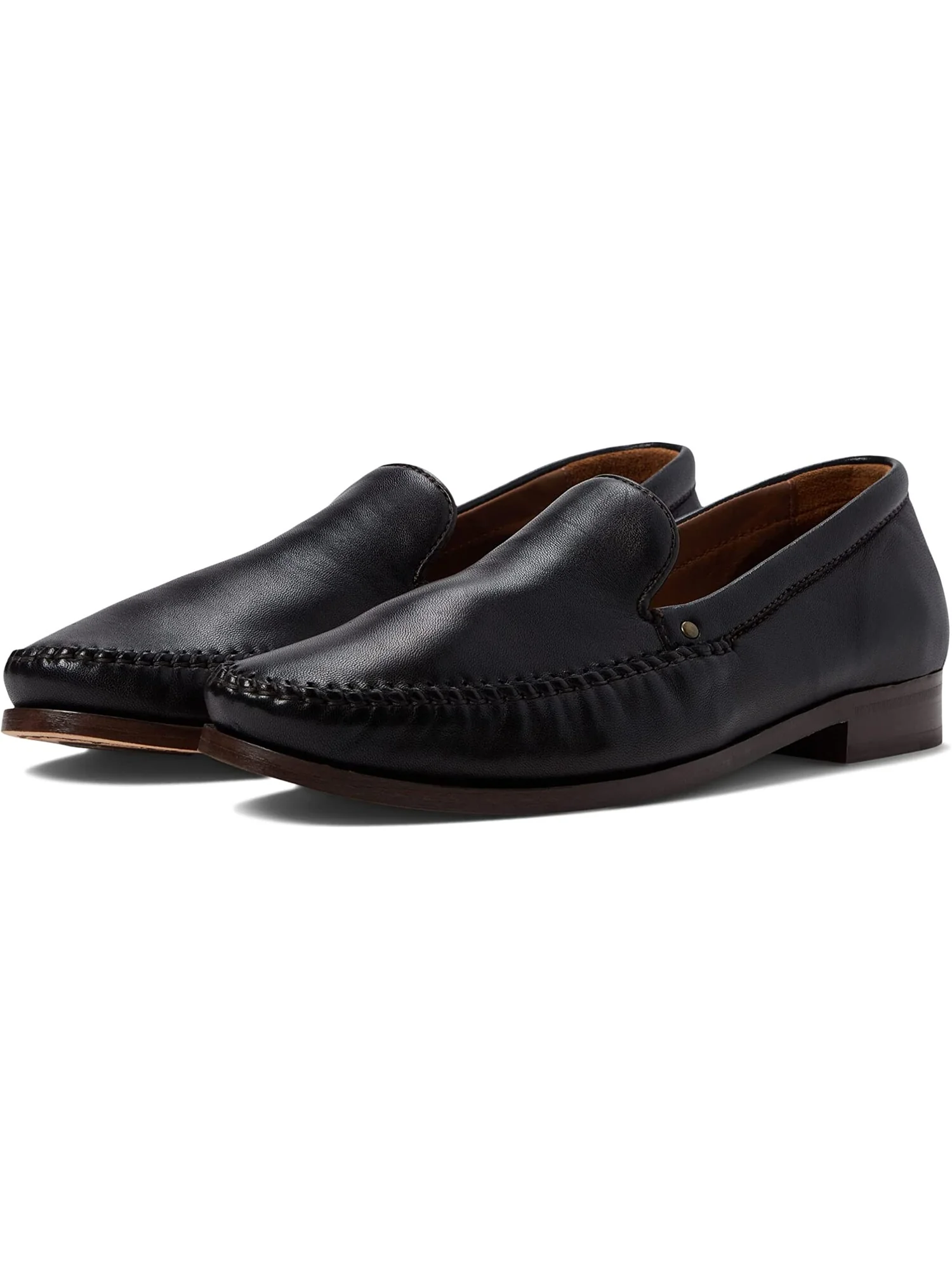 Лоферы Baldwin Whipstitch Venetian Johnston & Murphy Collection — изображение 2 из 6, черный