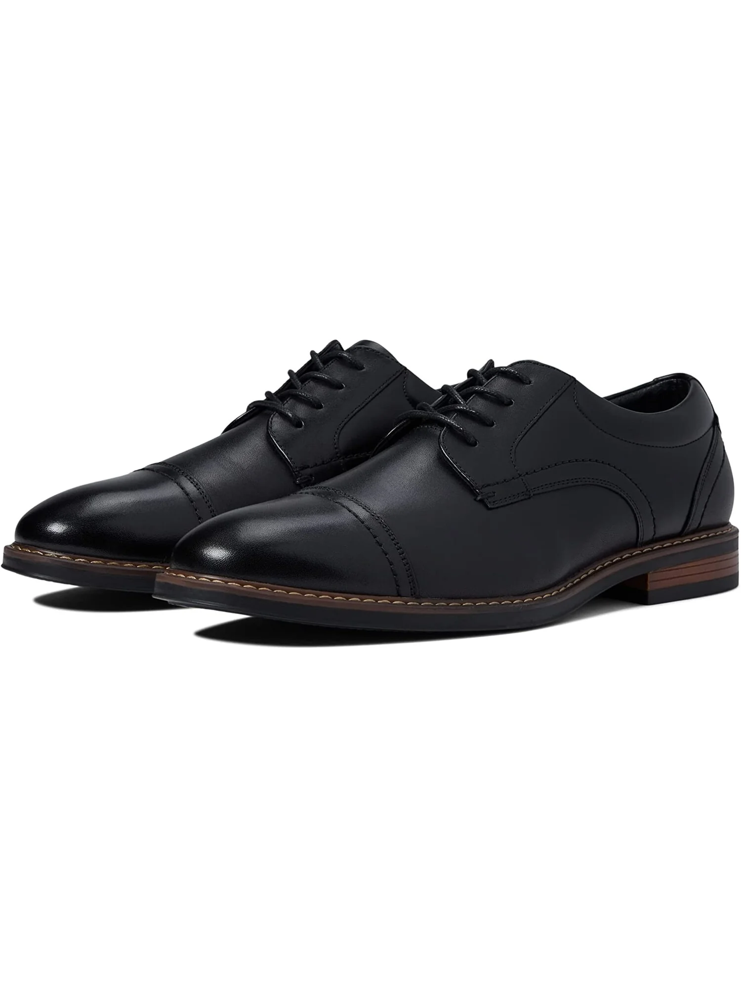 Классические мужские оксфорды Nunn Bush Centro Flex Cap Toe — изображение 2 из 6, черный