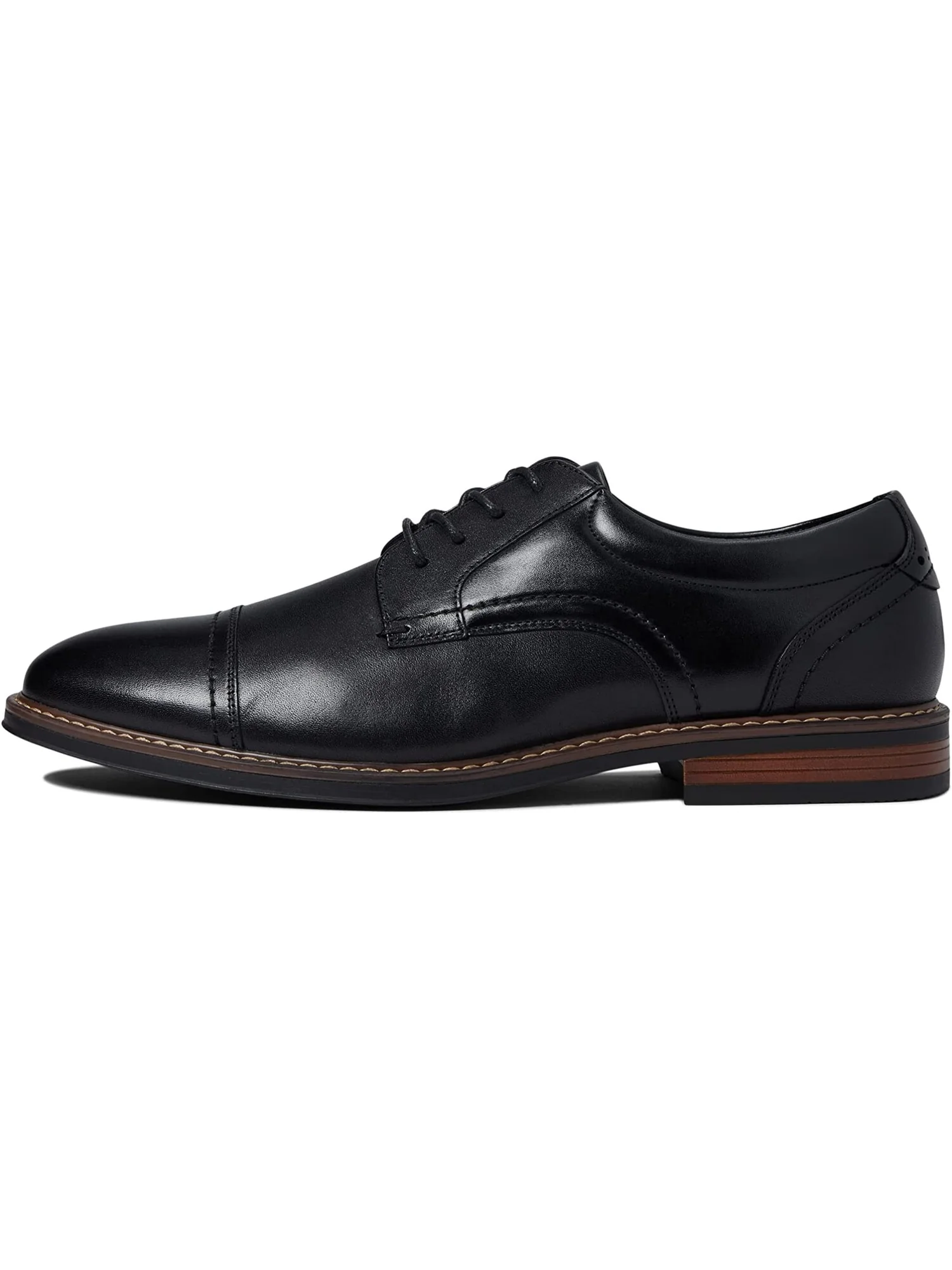 Классические мужские оксфорды Nunn Bush Centro Flex Cap Toe — изображение 4 из 6, черный