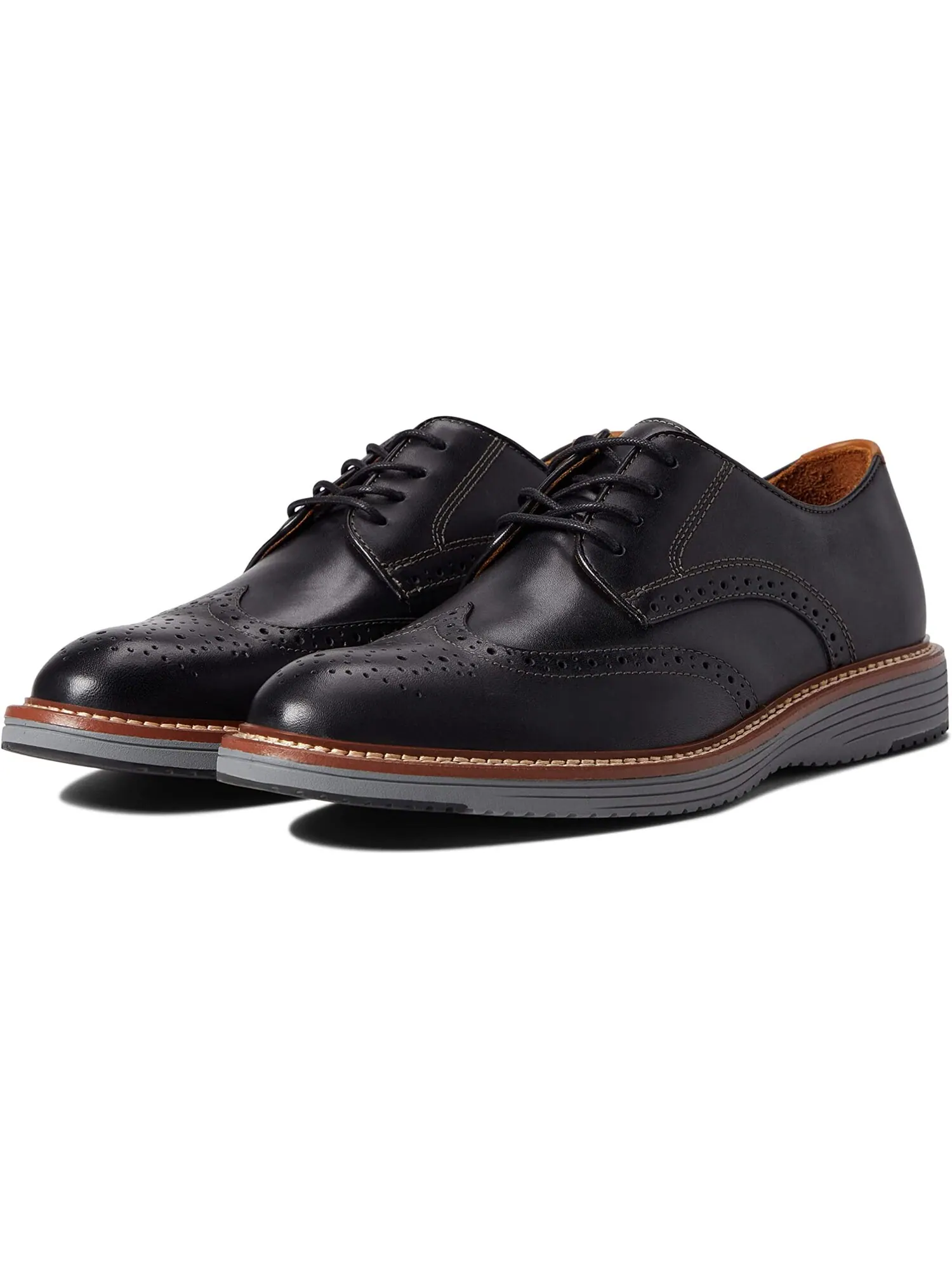 Оксфорды Upton Wing Tip Johnston & Murphy — изображение 2 из 6, черный