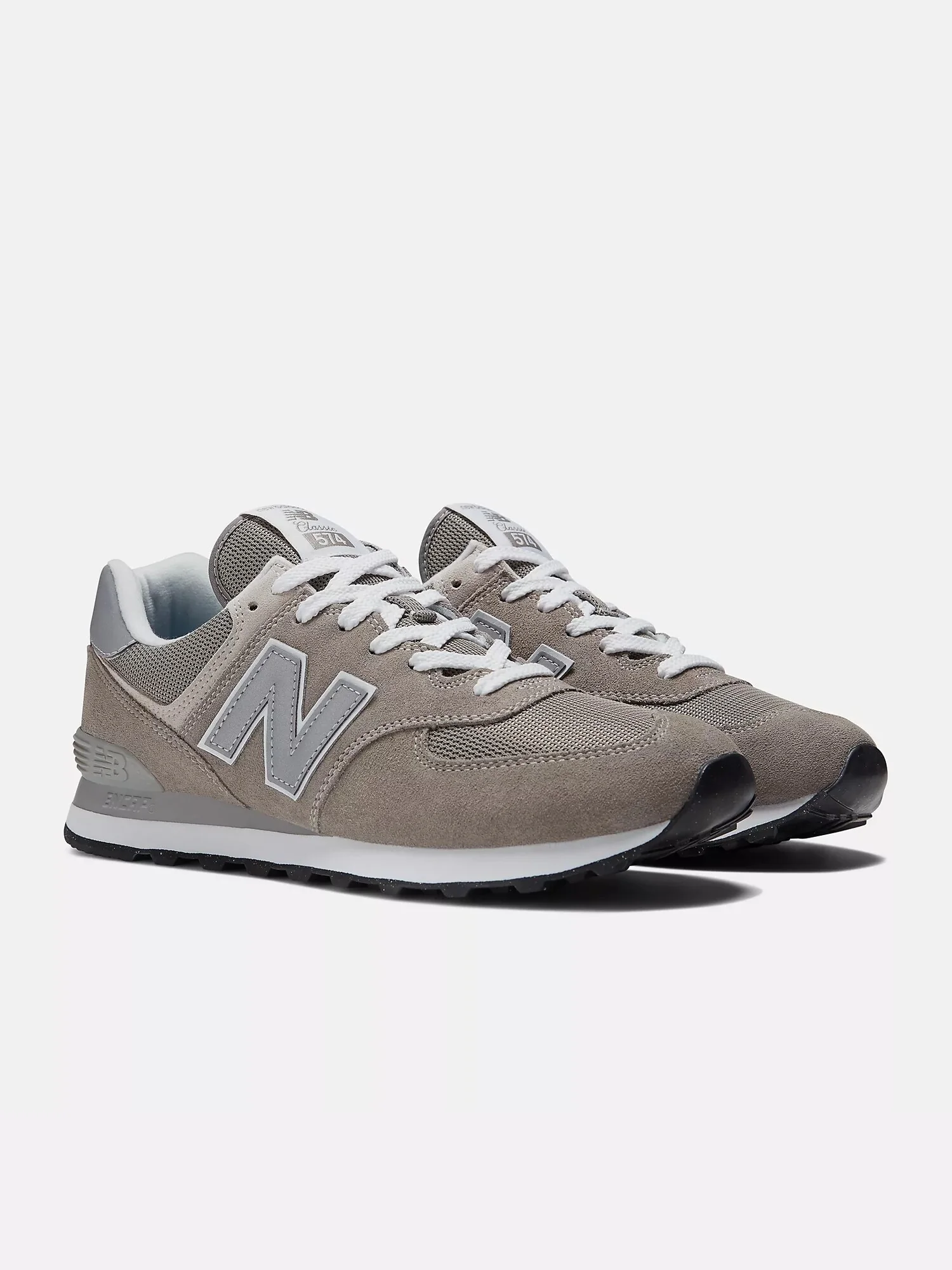 Кроссовки New Balance 574 Core — изображение 2 из 9, серый/белый