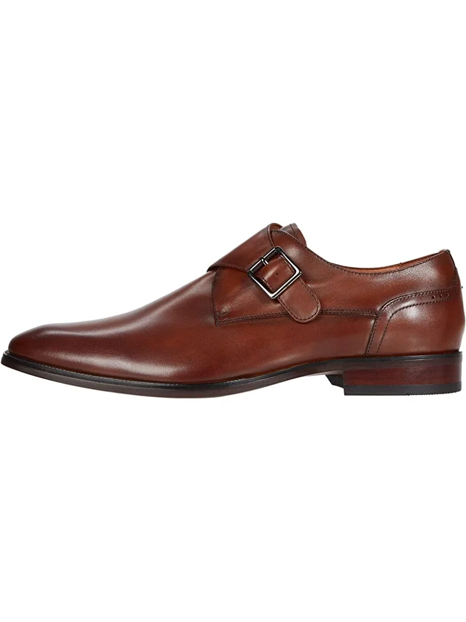Оксфорды Sorrento Plain Toe Single Monk Strap Florsheim — изображение 4 из 6, коньячный