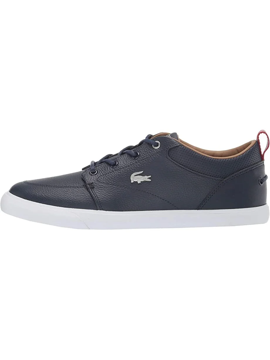 Мужские кеды Lacoste Bayliss с перфорированным воротником — изображение 4 из 7, темно-синий/белый