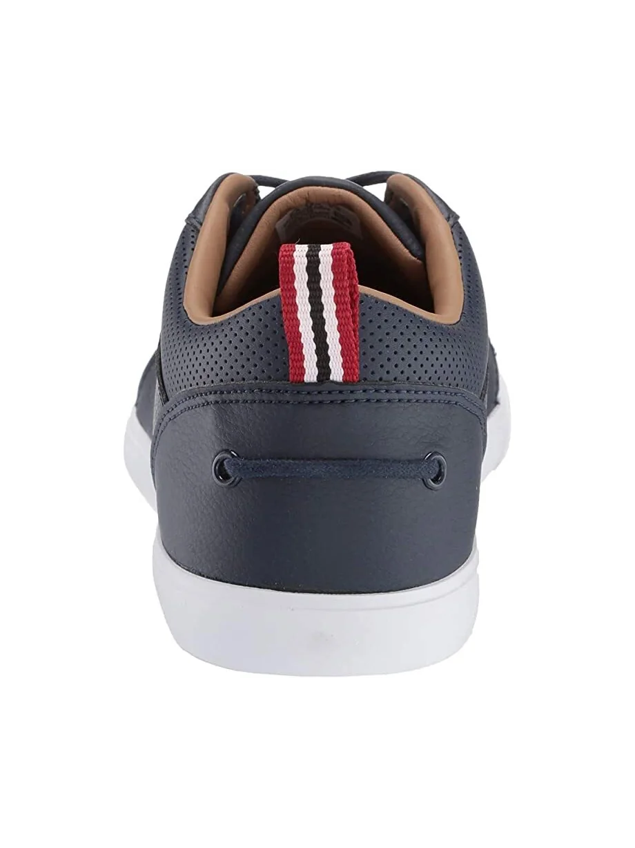 Мужские кеды Lacoste Bayliss с перфорированным воротником — изображение 5 из 7, темно-синий/белый